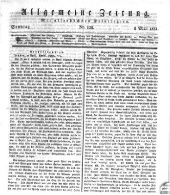 Allgemeine Zeitung Sonntag 8. Mai 1831