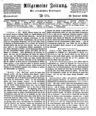 Allgemeine Zeitung Samstag 23. Juni 1832