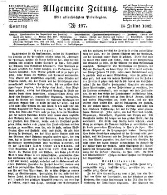 Allgemeine Zeitung Sonntag 15. Juli 1832
