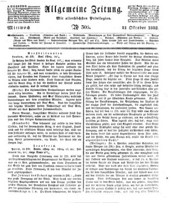 Allgemeine Zeitung Mittwoch 31. Oktober 1832
