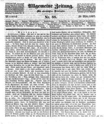 Allgemeine Zeitung Mittwoch 29. März 1837