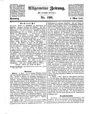Allgemeine Zeitung Sonntag 9. Mai 1841