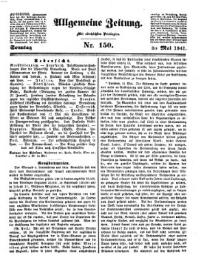 Allgemeine Zeitung Sonntag 30. Mai 1841