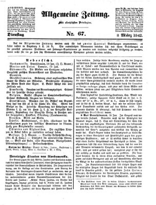Allgemeine Zeitung Dienstag 8. März 1842