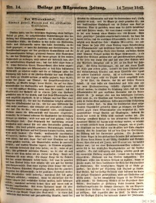 Allgemeine Zeitung Freitag 14. Januar 1842