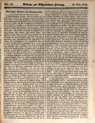 Allgemeine Zeitung Dienstag 29. März 1842