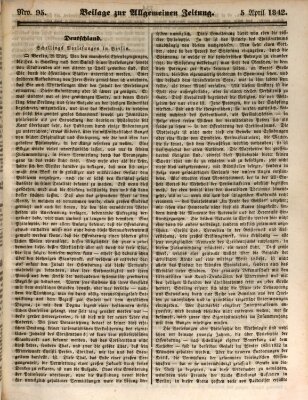 Allgemeine Zeitung Dienstag 5. April 1842