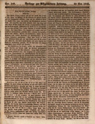 Allgemeine Zeitung Freitag 20. Mai 1842