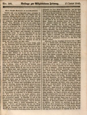 Allgemeine Zeitung Freitag 17. Juni 1842