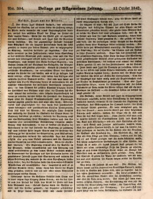Allgemeine Zeitung Montag 31. Oktober 1842