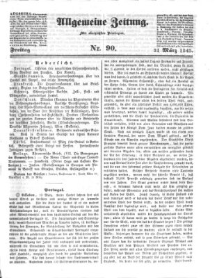 Allgemeine Zeitung Freitag 31. März 1843