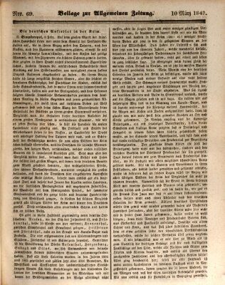 Allgemeine Zeitung Freitag 10. März 1843