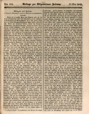 Allgemeine Zeitung Donnerstag 11. Mai 1843