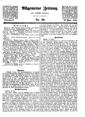 Allgemeine Zeitung Mittwoch 29. Januar 1845