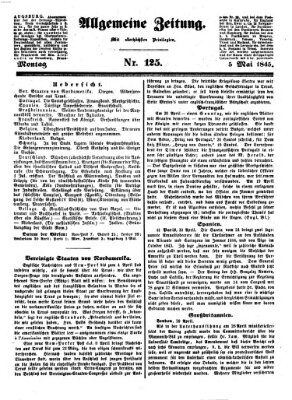 Allgemeine Zeitung Montag 5. Mai 1845