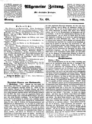 Allgemeine Zeitung Montag 9. März 1846