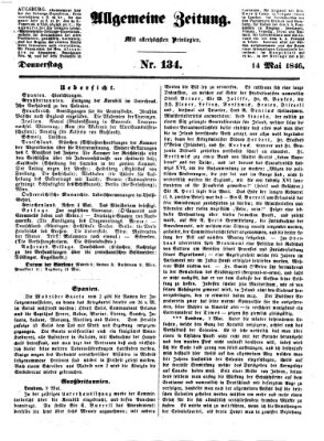 Allgemeine Zeitung Donnerstag 14. Mai 1846