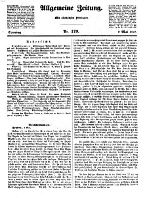 Allgemeine Zeitung Sonntag 9. Mai 1847