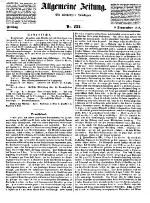 Allgemeine Zeitung Freitag 8. September 1848