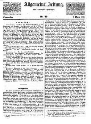 Allgemeine Zeitung Donnerstag 1. März 1849