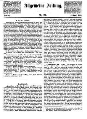 Allgemeine Zeitung Freitag 6. April 1849