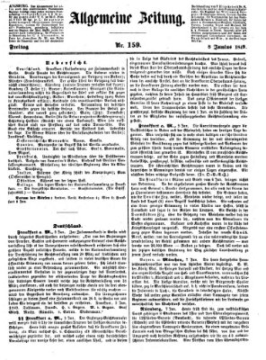 Allgemeine Zeitung Freitag 8. Juni 1849