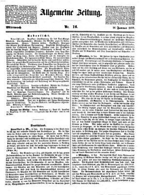 Allgemeine Zeitung Mittwoch 16. Januar 1850