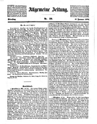 Allgemeine Zeitung Dienstag 29. Januar 1850