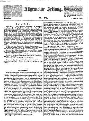 Allgemeine Zeitung Dienstag 9. April 1850