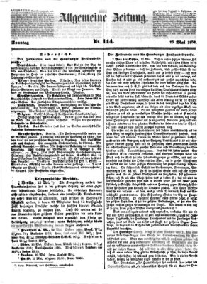Allgemeine Zeitung Sonntag 23. Mai 1852