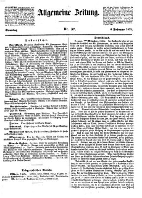 Allgemeine Zeitung Sonntag 6. Februar 1853