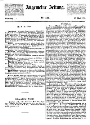 Allgemeine Zeitung Dienstag 17. Mai 1853