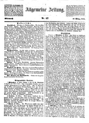 Allgemeine Zeitung Mittwoch 28. März 1855