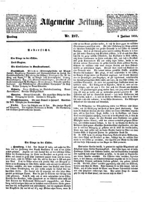 Allgemeine Zeitung Freitag 6. Juli 1855