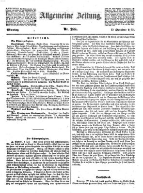 Allgemeine Zeitung Montag 15. Oktober 1855