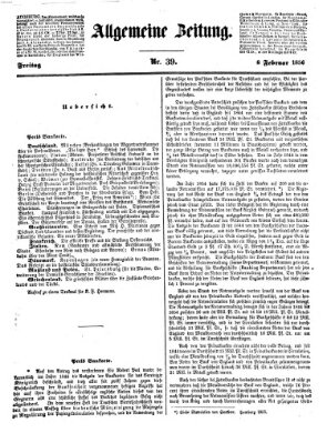 Allgemeine Zeitung Freitag 8. Februar 1856