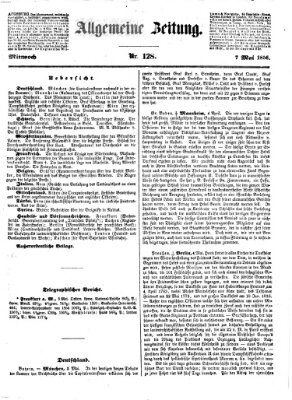 Allgemeine Zeitung Mittwoch 7. Mai 1856