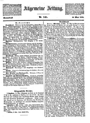 Allgemeine Zeitung Samstag 24. Mai 1856