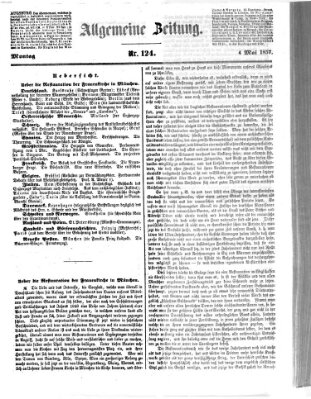 Allgemeine Zeitung Montag 4. Mai 1857