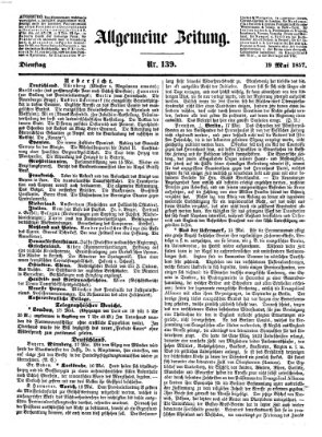 Allgemeine Zeitung Dienstag 19. Mai 1857