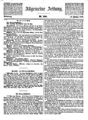 Allgemeine Zeitung Sonntag 25. Juli 1858