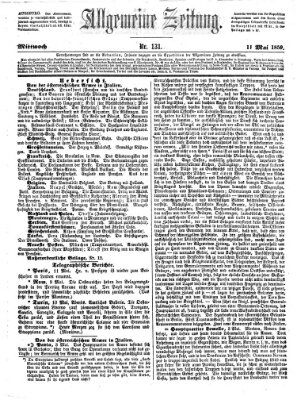 Allgemeine Zeitung Mittwoch 11. Mai 1859