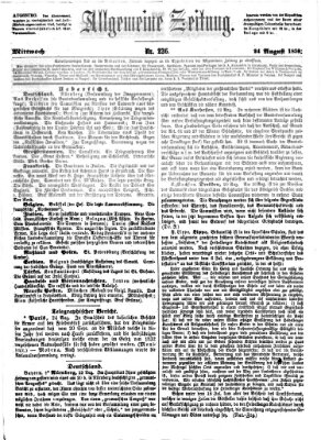 Allgemeine Zeitung Mittwoch 24. August 1859