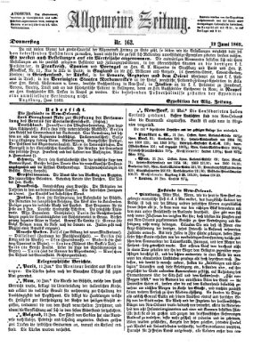 Allgemeine Zeitung Donnerstag 12. Juni 1862