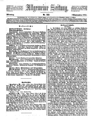 Allgemeine Zeitung Montag 5. September 1864