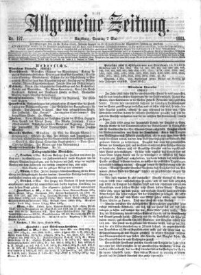 Allgemeine Zeitung Sonntag 7. Mai 1865