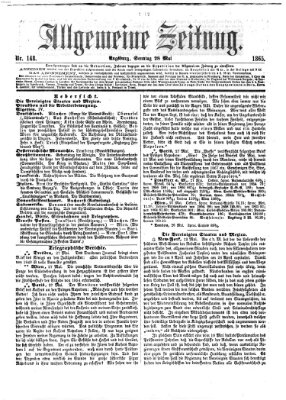 Allgemeine Zeitung Sonntag 28. Mai 1865