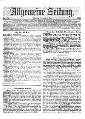 Allgemeine Zeitung Sonntag 3. Juni 1866