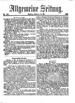 Allgemeine Zeitung Mittwoch 20. Mai 1868