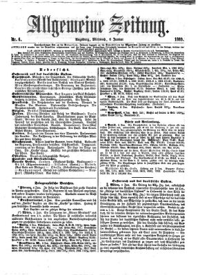 Allgemeine Zeitung Mittwoch 6. Januar 1869